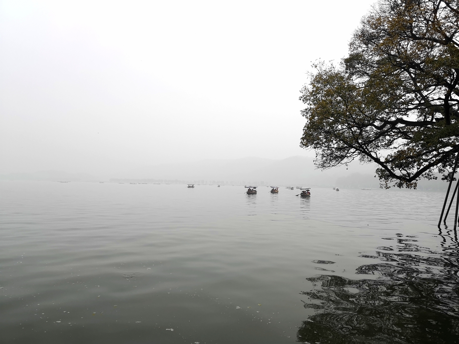 烟雨朦胧雨西湖