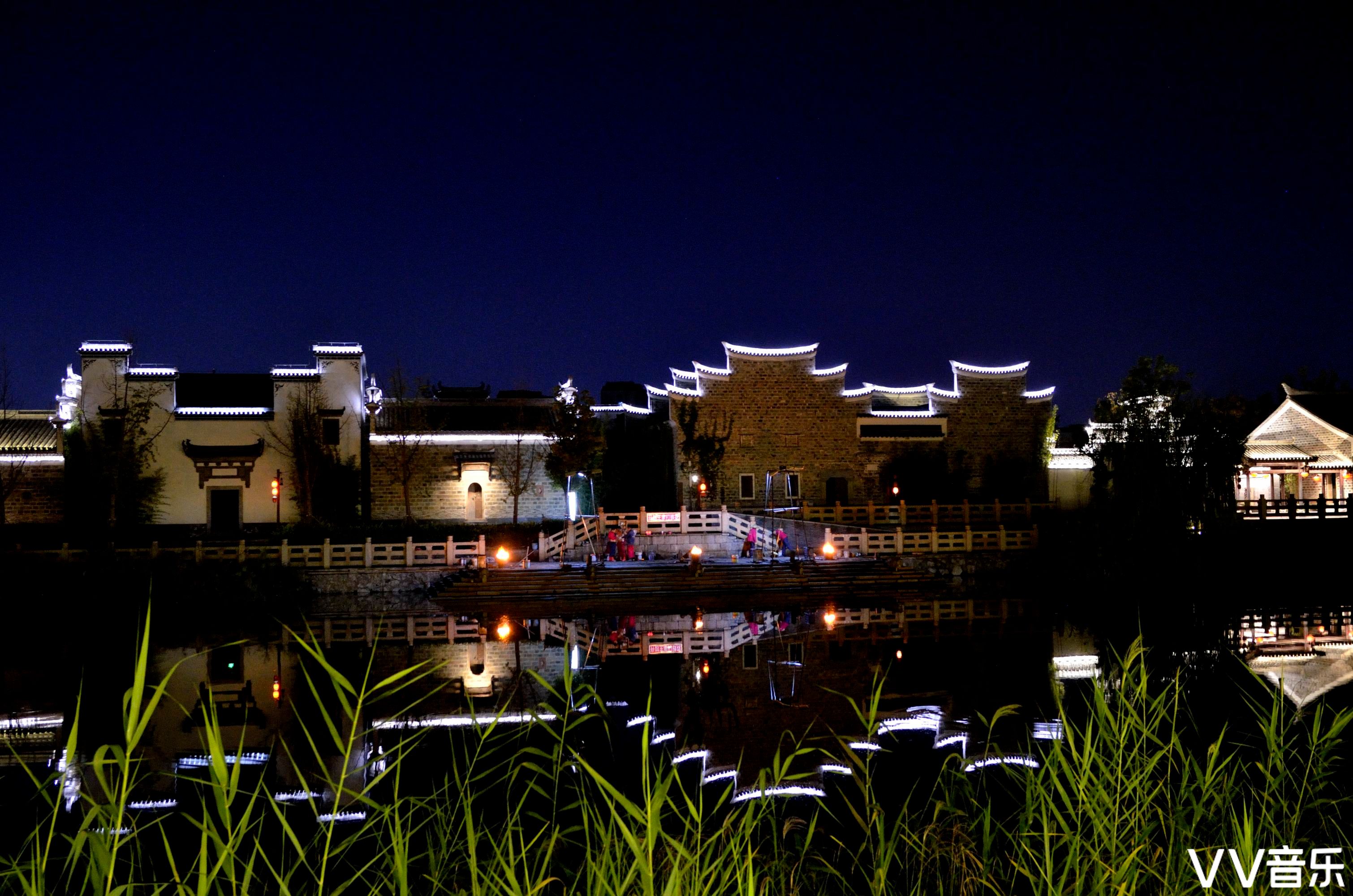 芜湖鸠兹古镇夜景