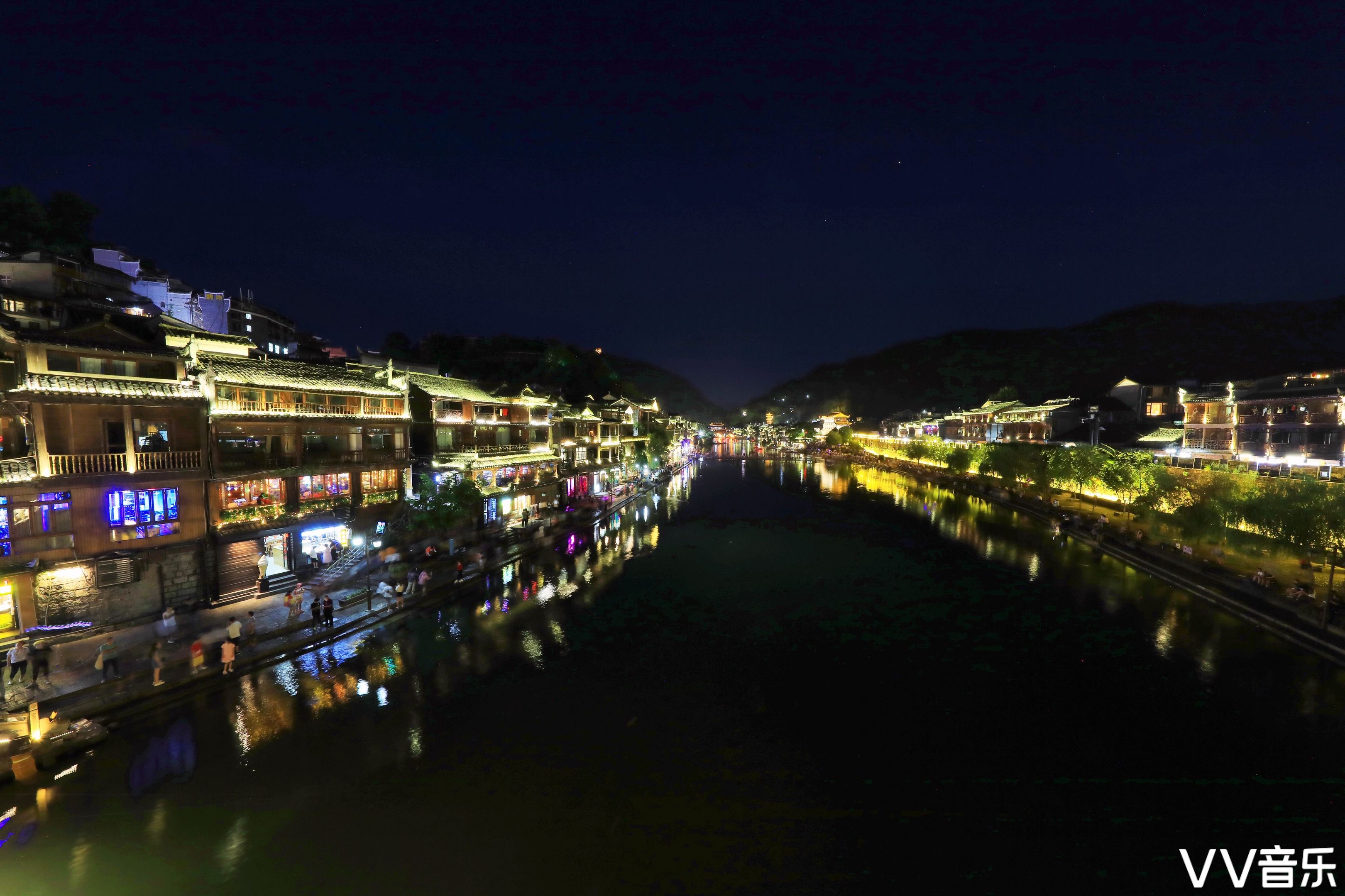永州零陵古城夜景图片