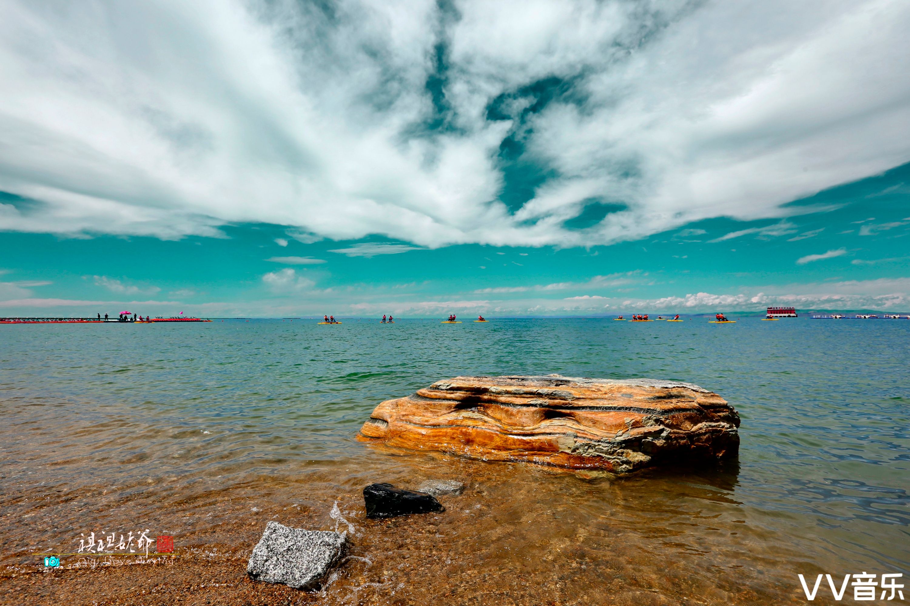 青海湖二郎剑景区海拔图片