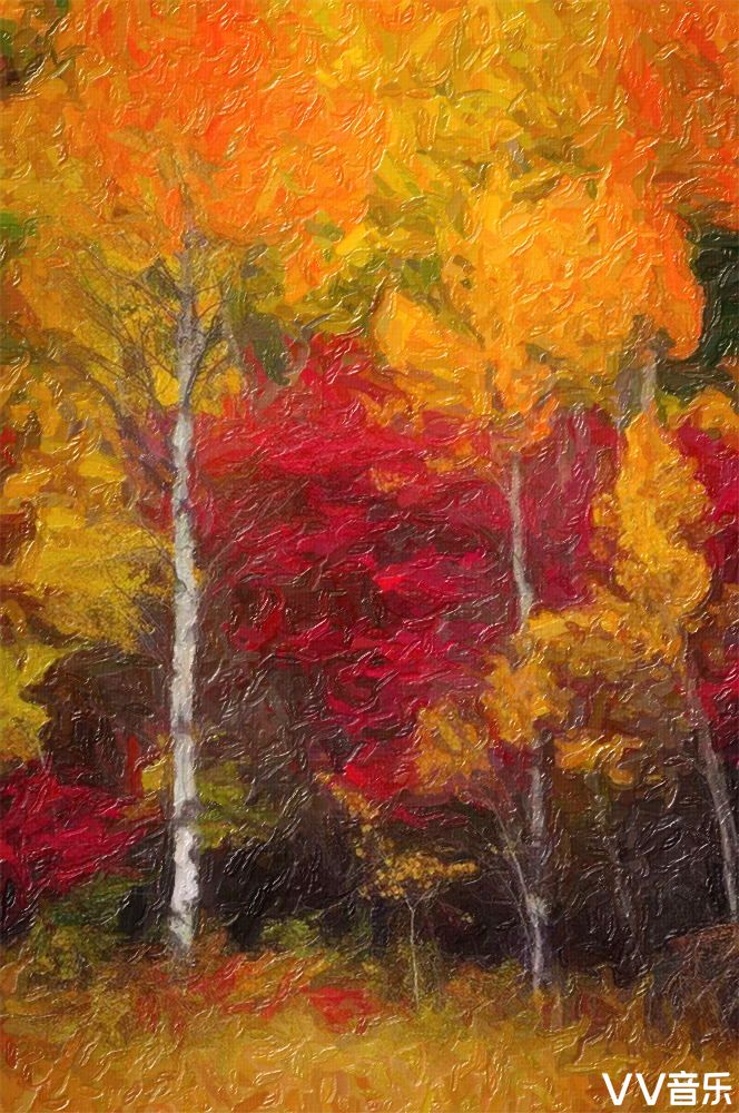 画意摄影油画醉秋