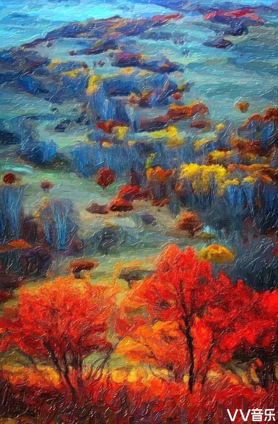 画意摄影油画醉秋