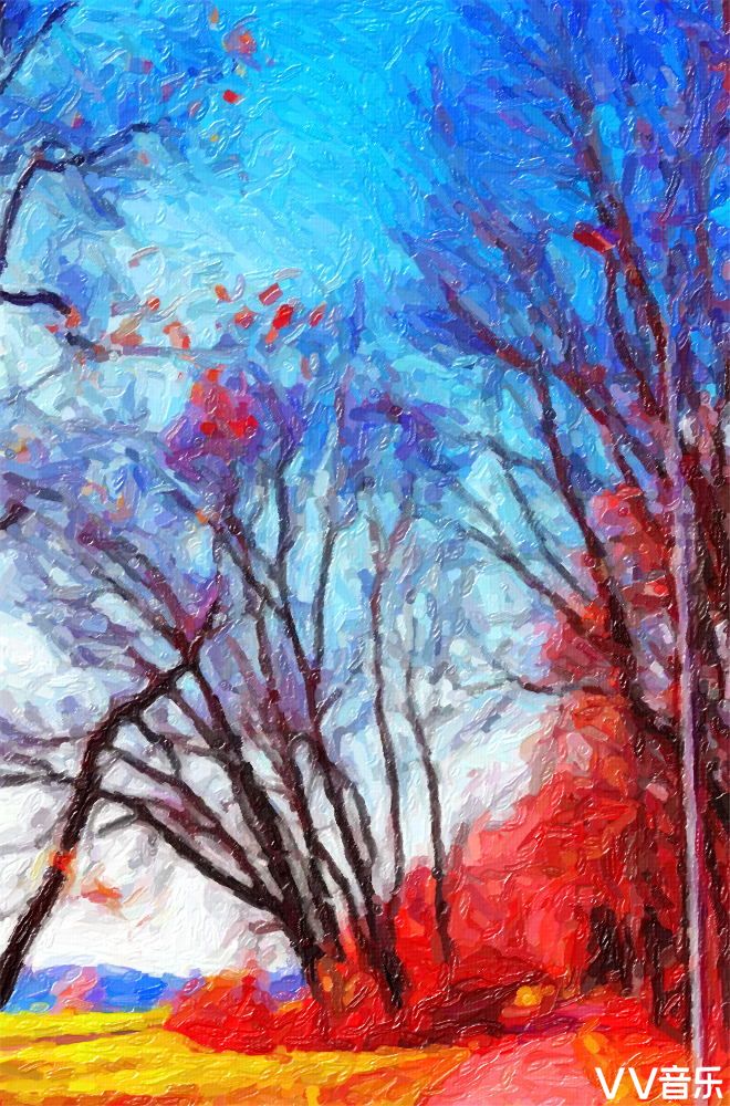 画意摄影油画醉秋