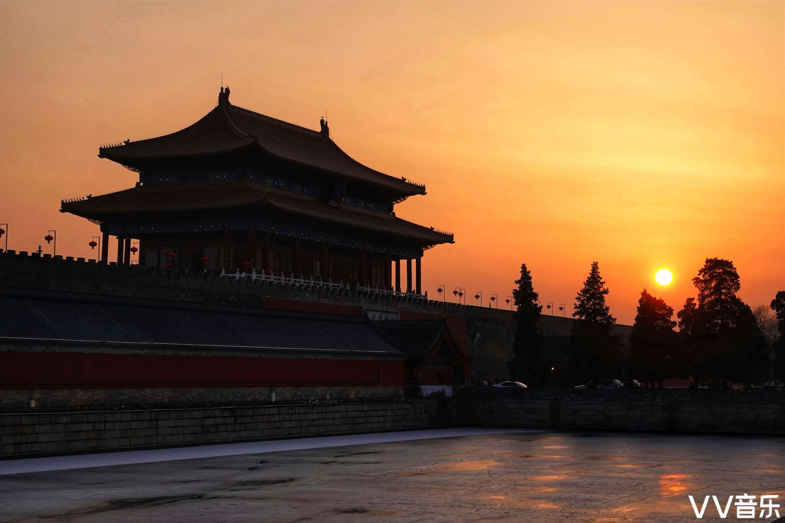 故宫外观赏灯光秀