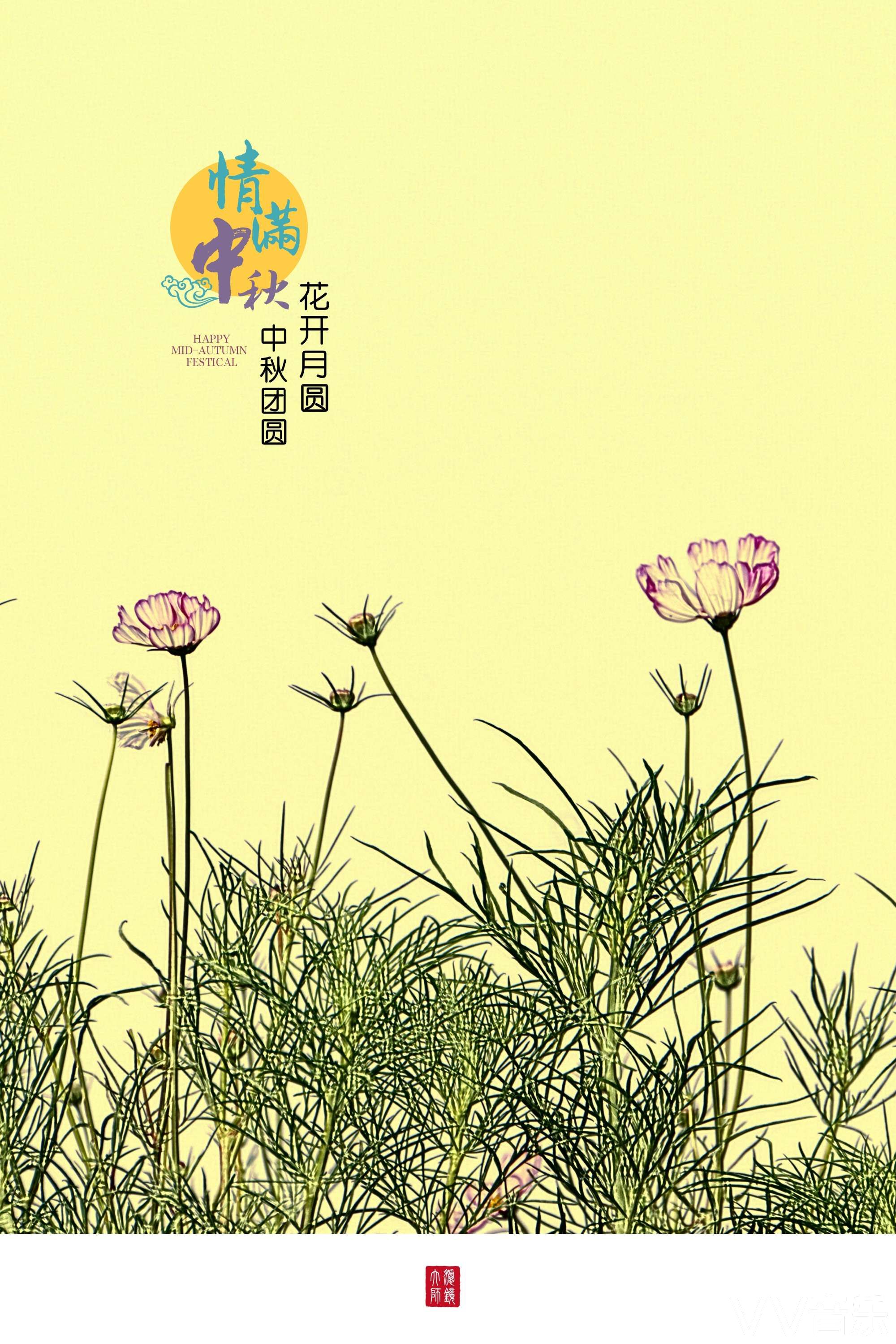 情满中秋花开月圆