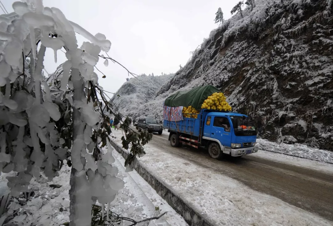 全县干部群众积极投入到抗击冰雪灾害中.