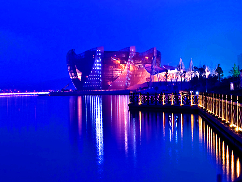 徐州音乐厅炫美夜景